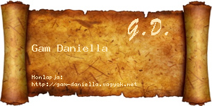 Gam Daniella névjegykártya